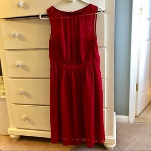 Red bridesmaid dress